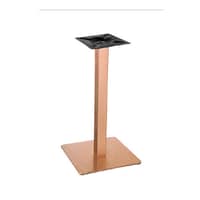 base de mesa cuadrada acabado cobre inox para interior