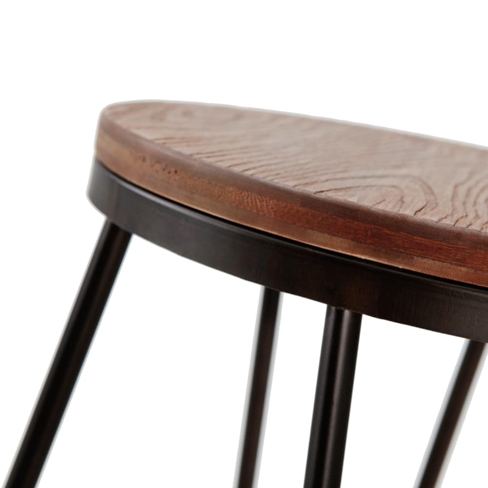 Taburete redondo Antik Old vintage - Imagen 2