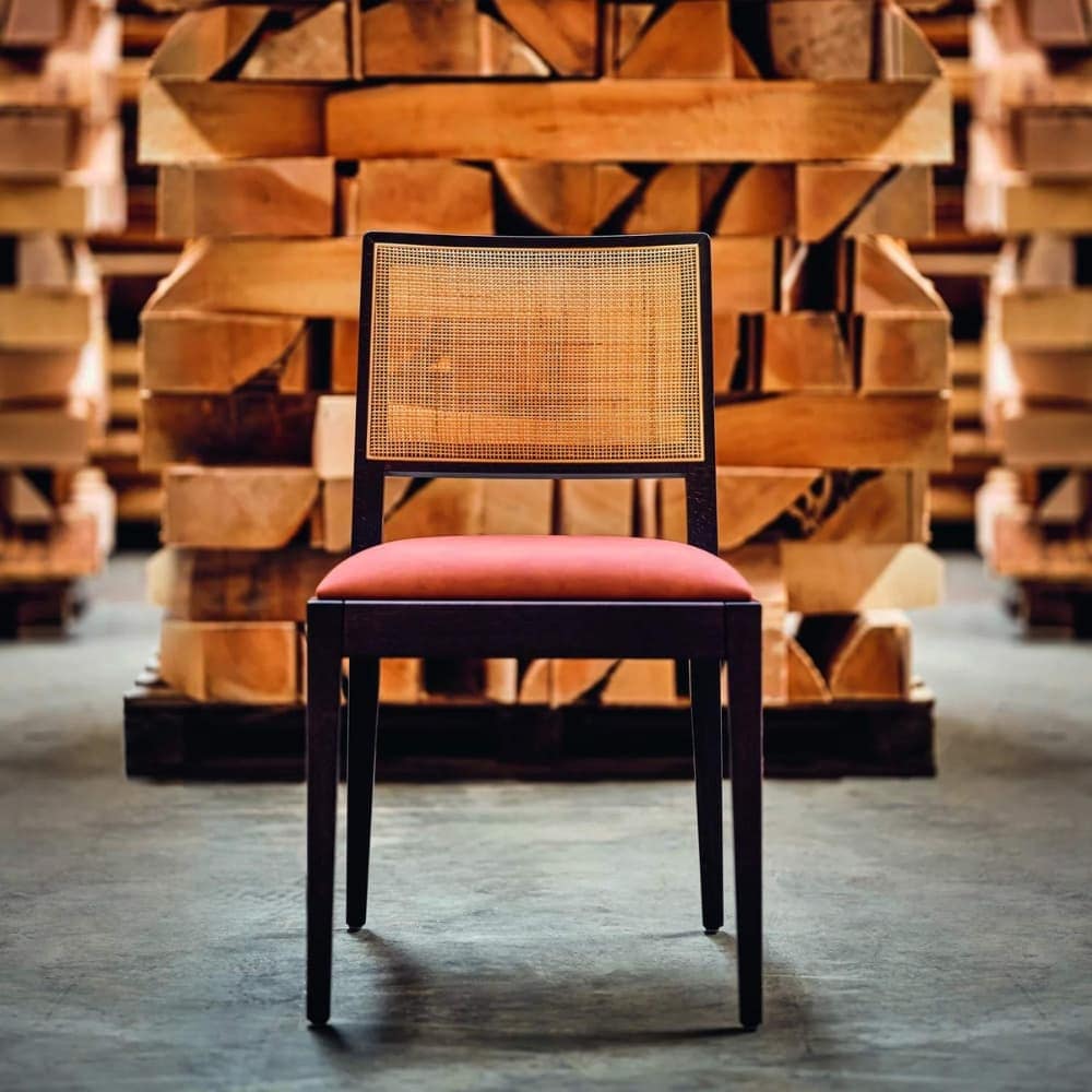 SILLA CIBELLE tapizado interior, madera