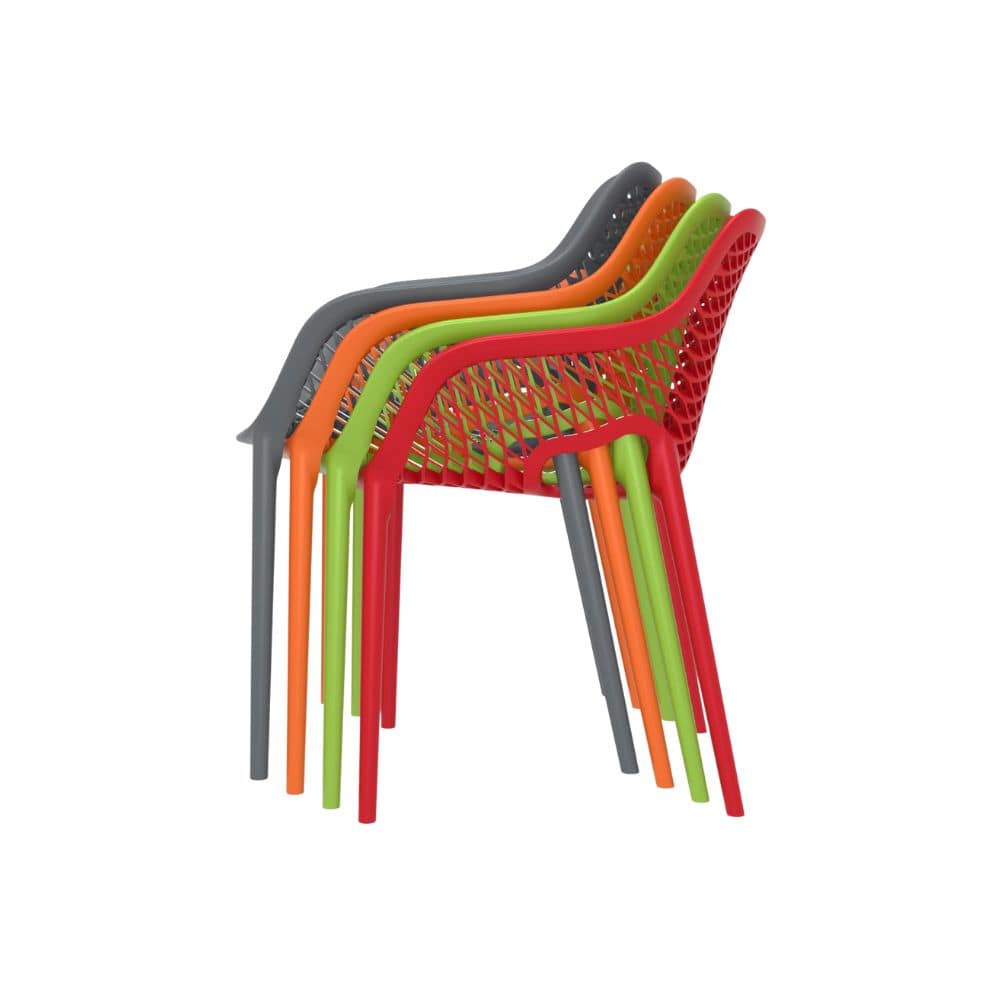 Silla AIR XL con brazos apilable para exterior - Imagen 4