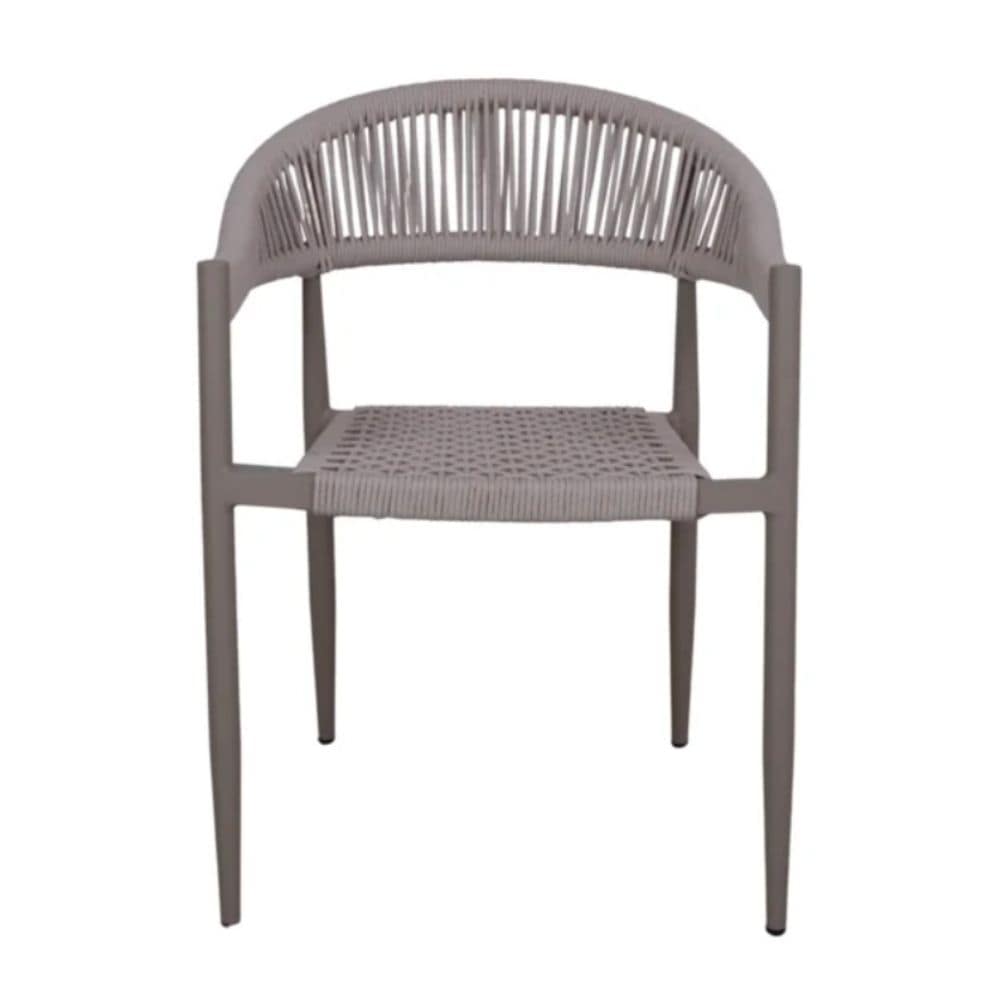 silla terraza Rocho aluminio cuerda sintetica para exterior