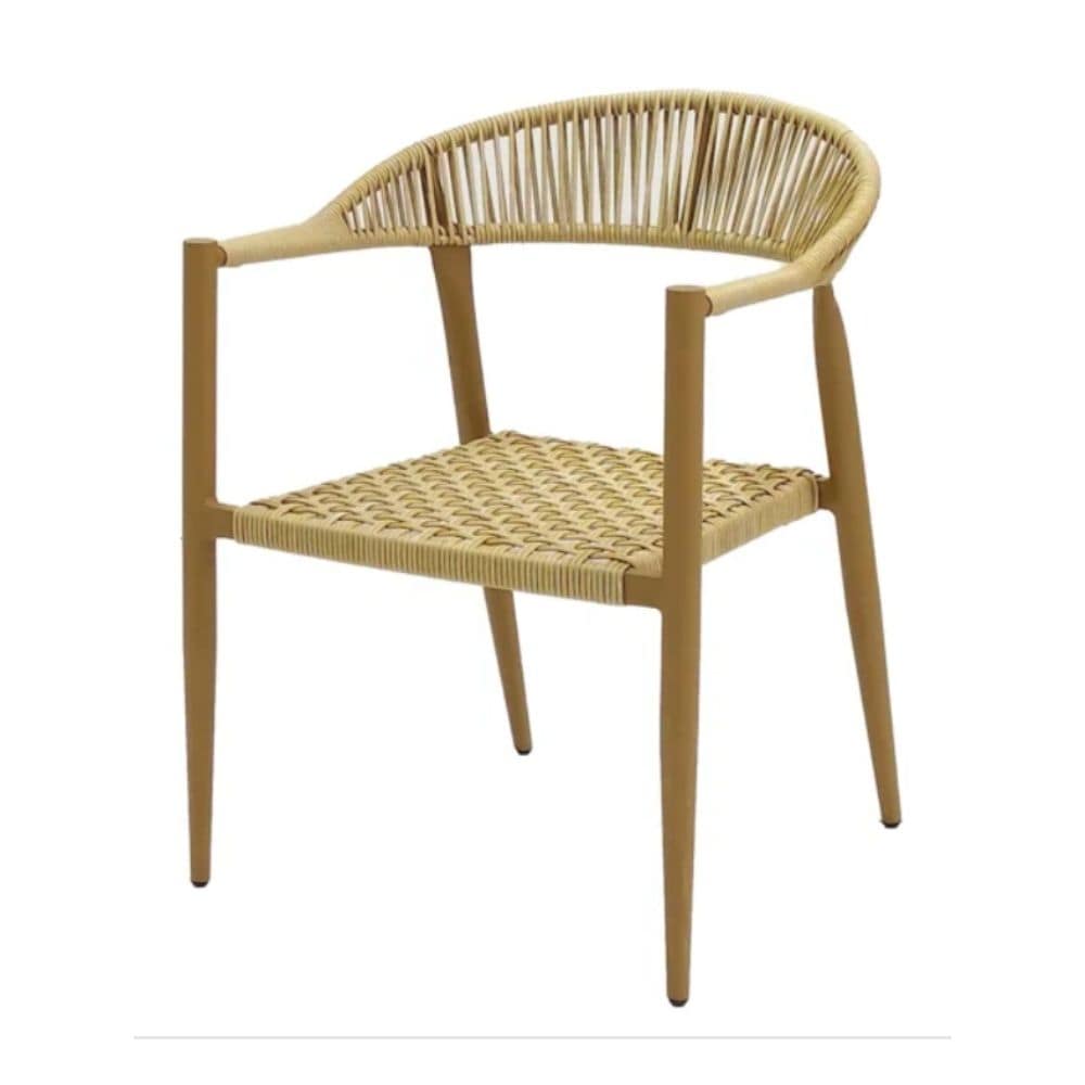 silla terraza Rocho aluminio cuerda sintetica para exterior