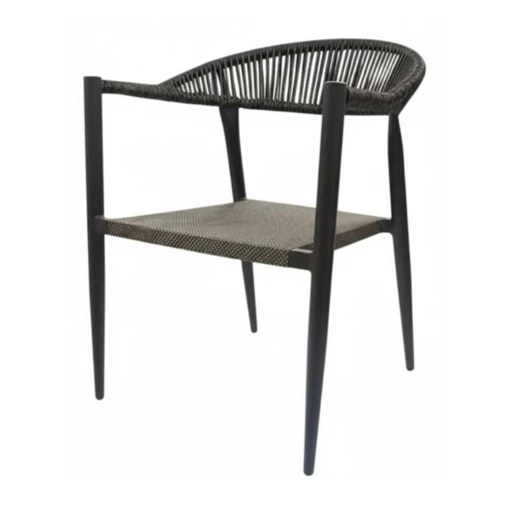 silla terraza Rocho aluminio cuerda sintetica para exterior