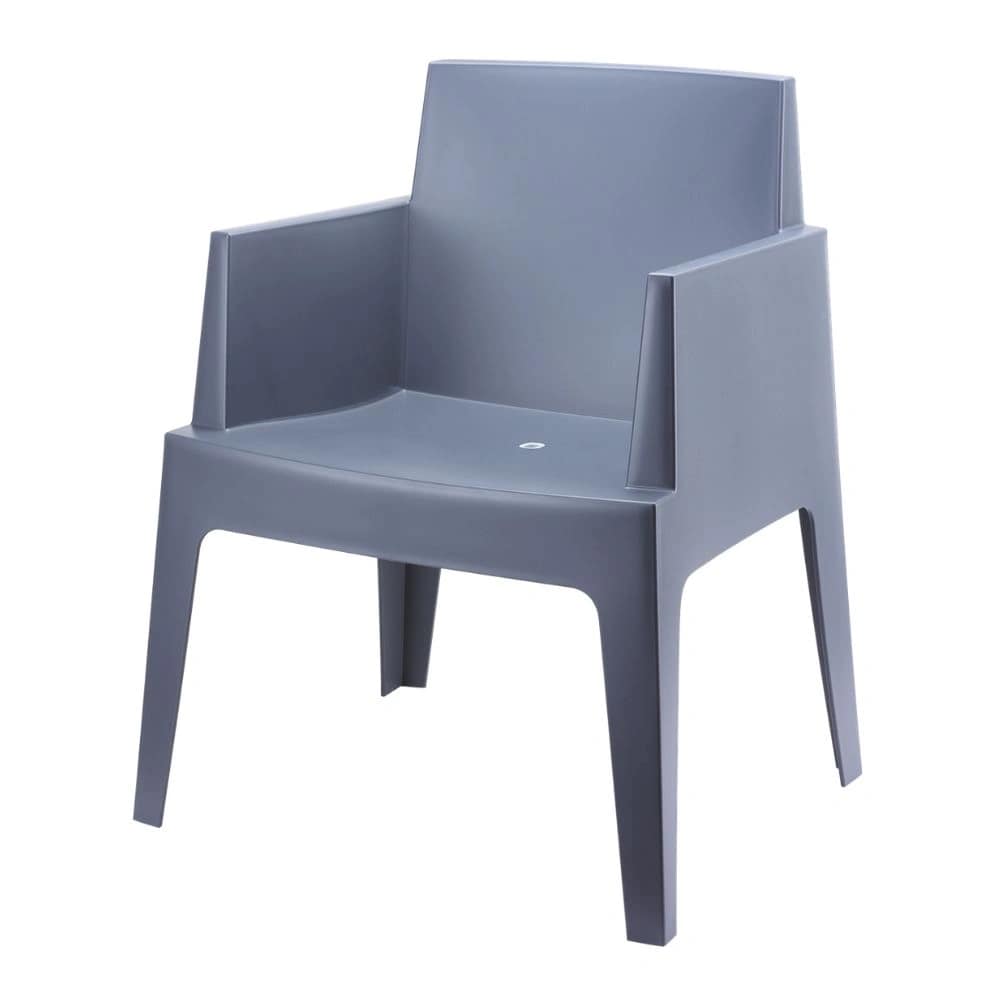 Silla BOX apilable con brazos para exterior - Imagen 8