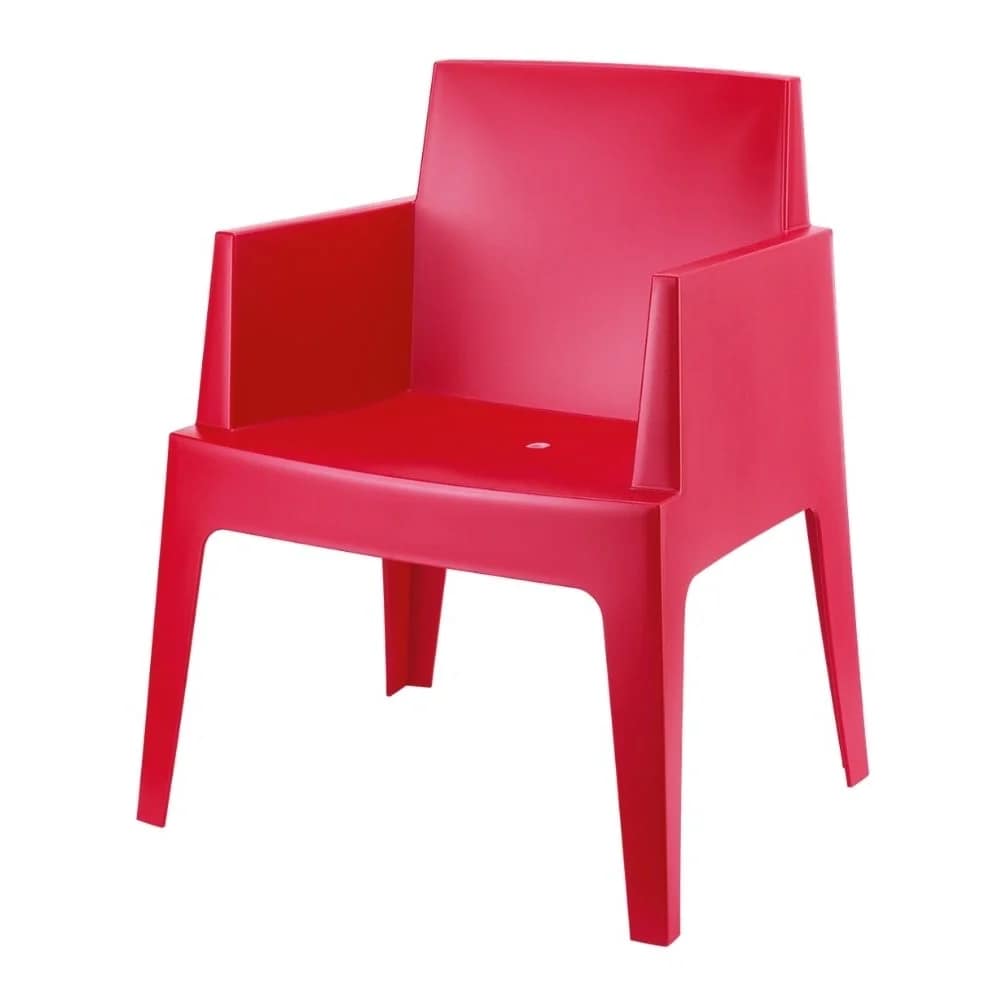 Silla BOX apilable con brazos para exterior - Imagen 4