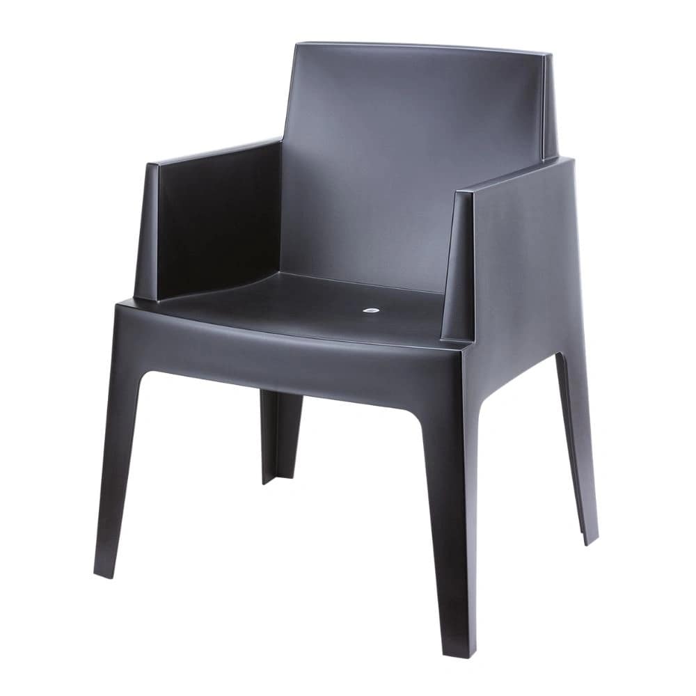Silla BOX apilable con brazos para exterior - Imagen 2