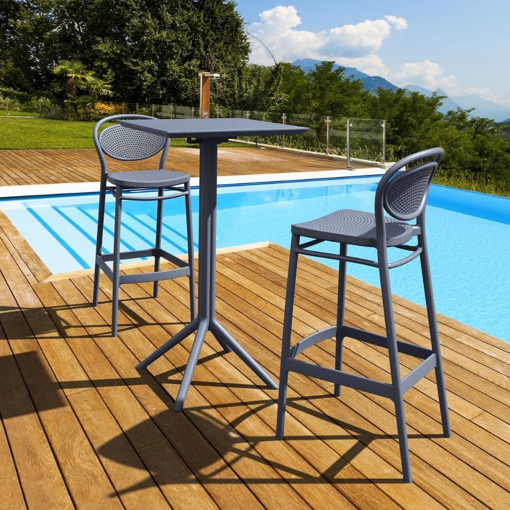 mesa alta sky bar abatible 60x60 para exterior