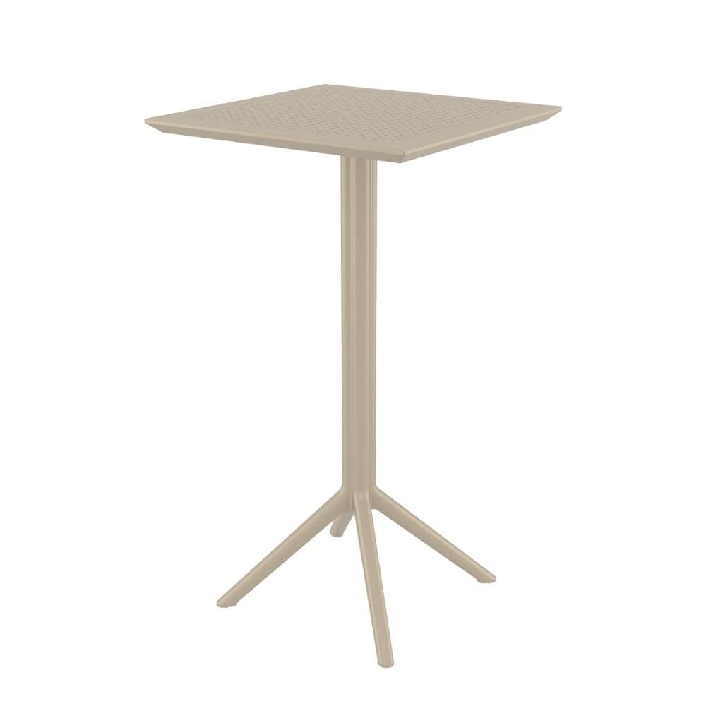 mesa alta sky bar abatible 60x60 para exterior