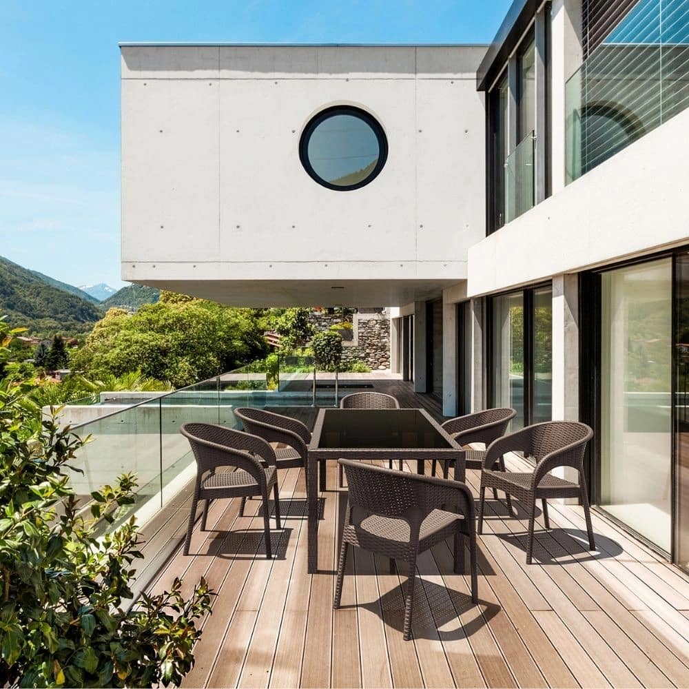 Silla PANAMA apilable imitación ratán para exterior - Imagen 5