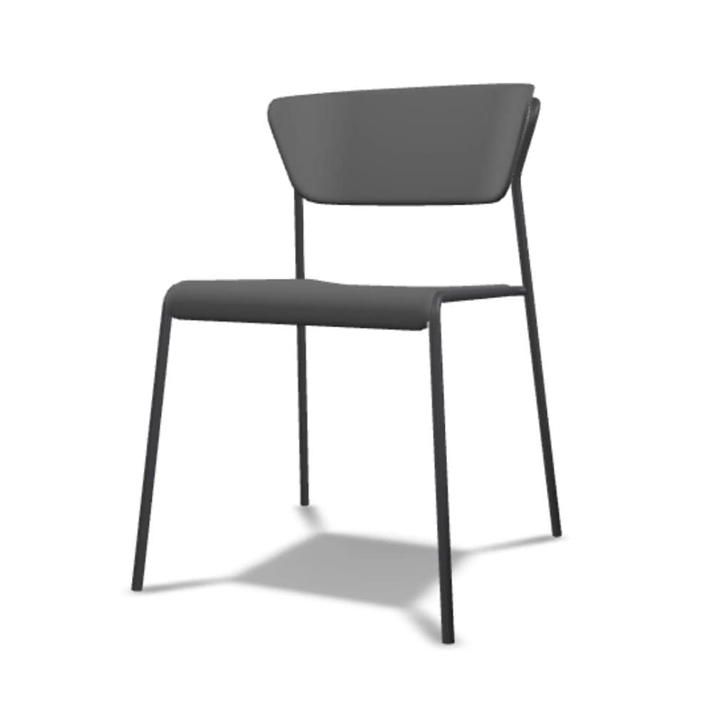 Silla apilable LISA TECNOPOLÍMERO GO GREEN para exterior - Imagen 2