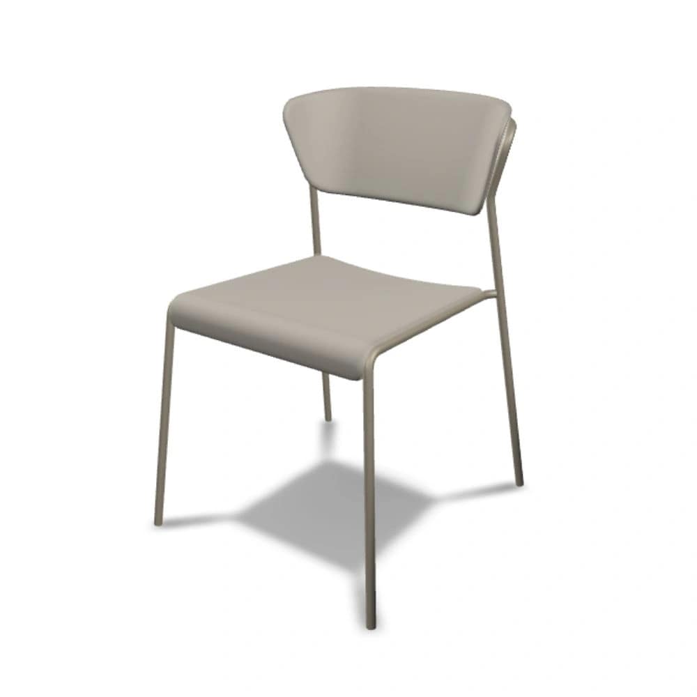 Silla apilable LISA TECNOPOLÍMERO GO GREEN para exterior - Imagen 3