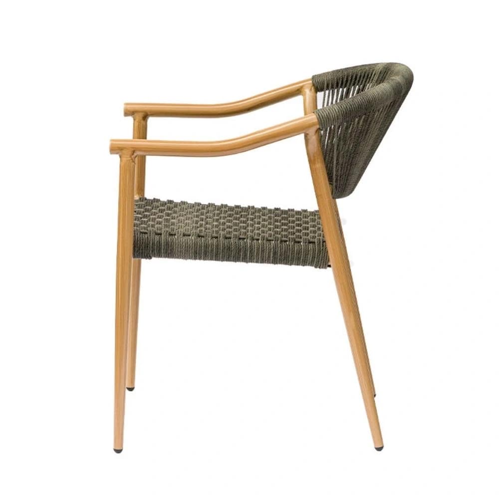 Silla con brazos apilable QUEENS de cuerda para exterior - Imagen 2
