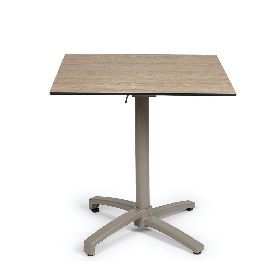 Mesa Noruega abatible de aluminio y tablero compacto