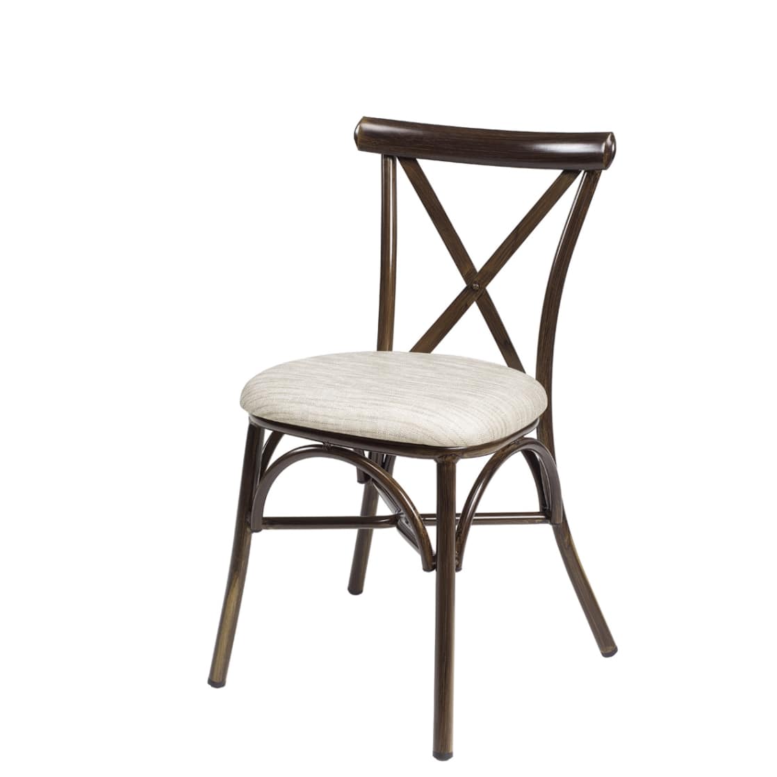 Silla Ático crossback apilable asiento tapizado - Imagen 9