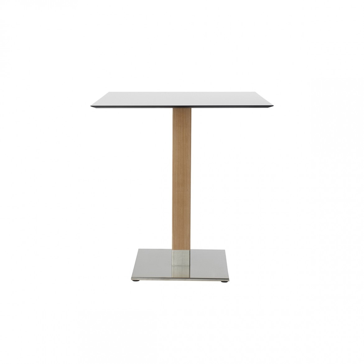 Base de mesa Tiffany Natural madera e inoxidable