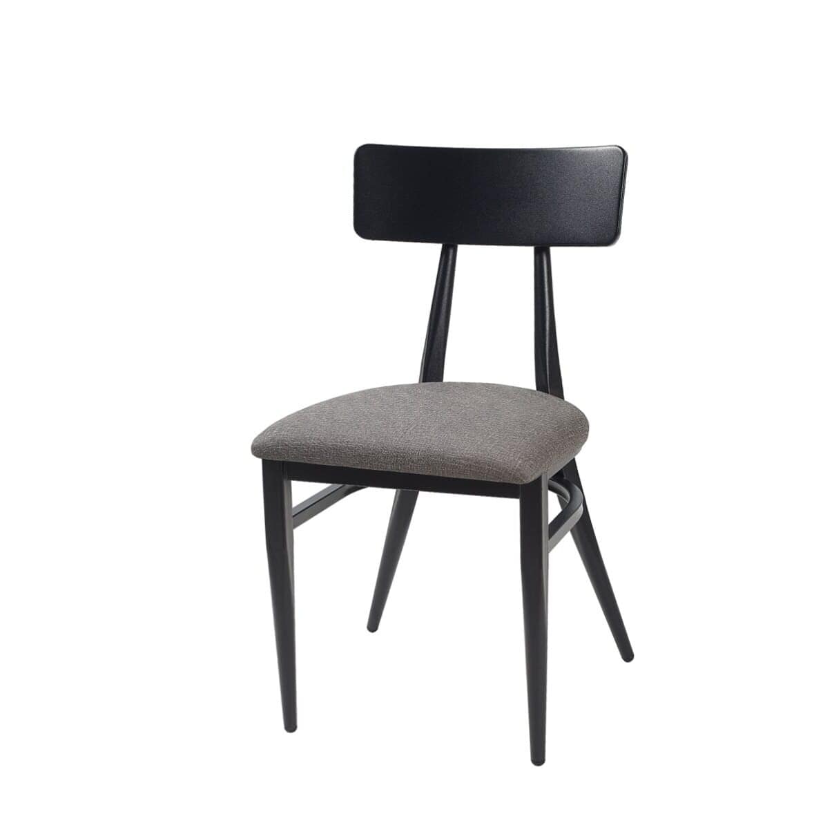 Silla MONTANA respaldo de acero y asiento tapizado