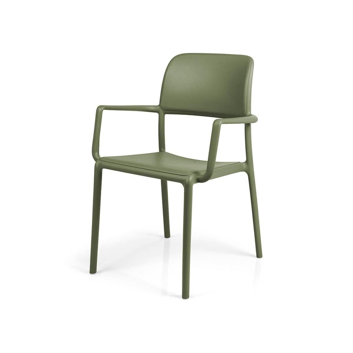 Silla Riva con brazos apilable
