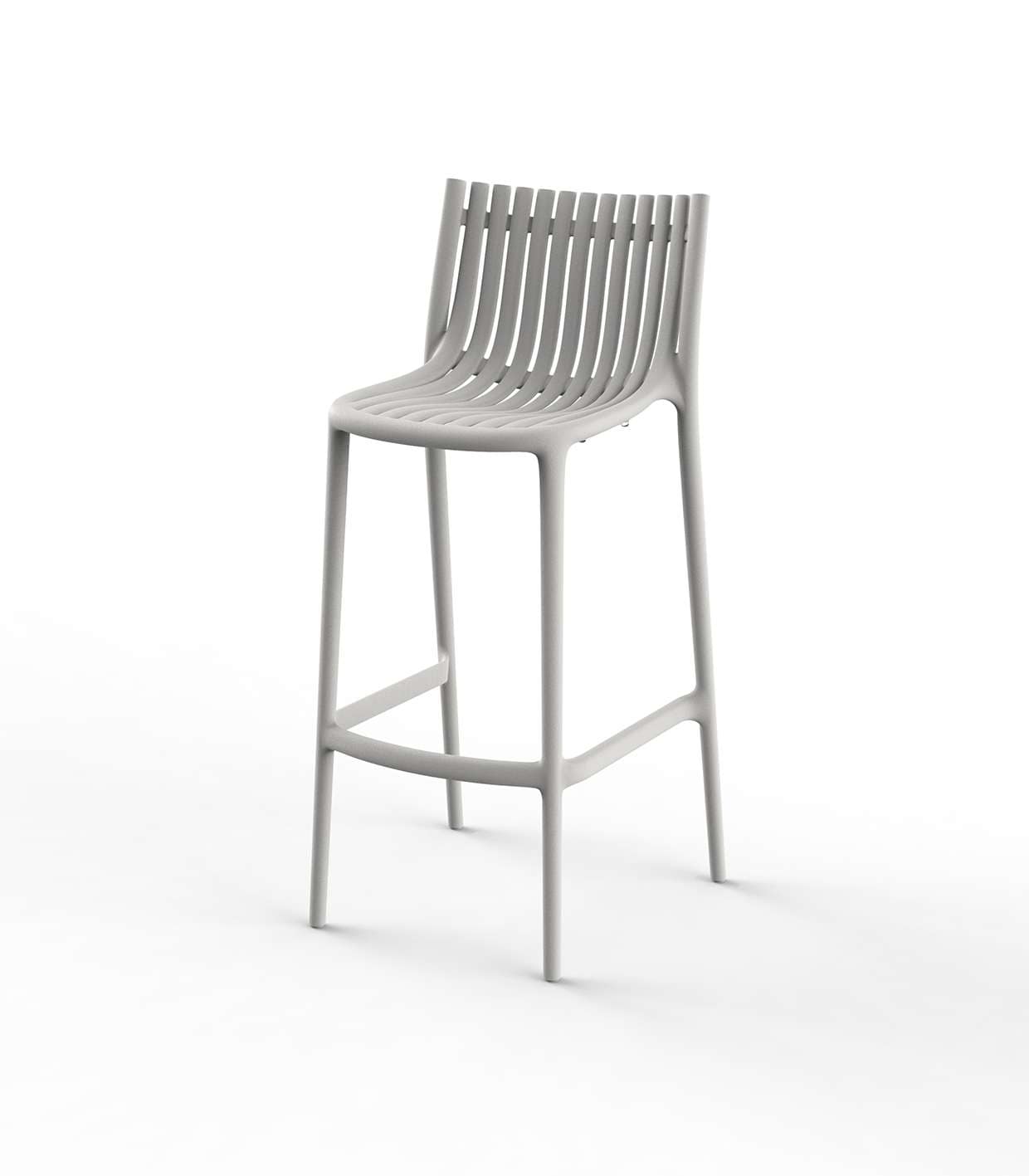 Taburete alto Ibiza apilable para exterior - Imagen 4