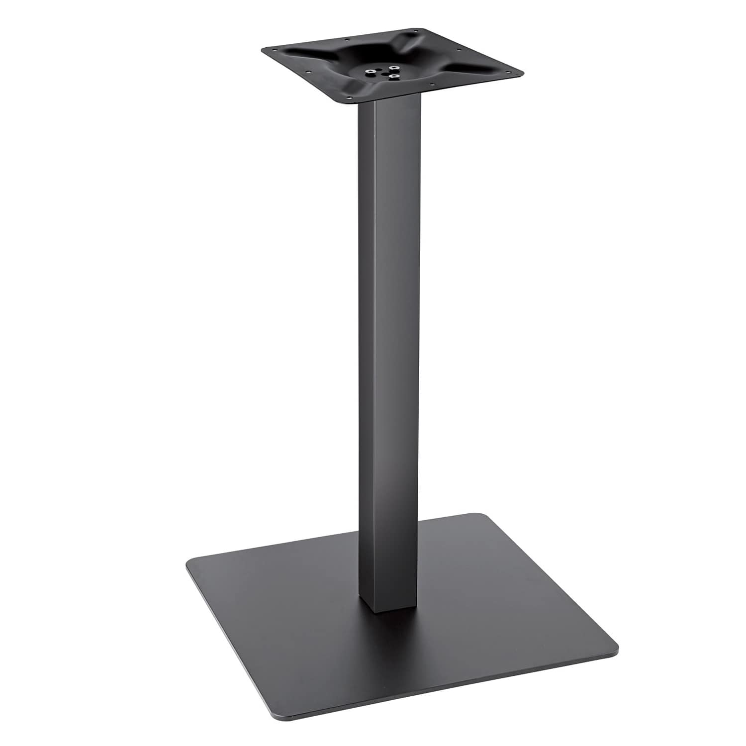 base de mesa Quad negra cuadrada