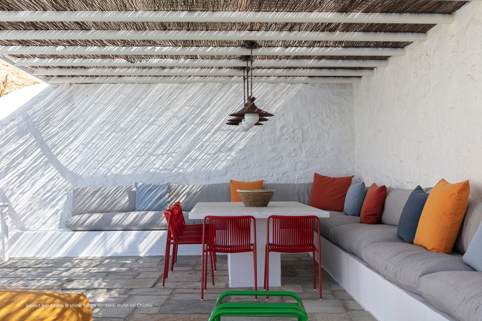 Silla TRIBECA sin brazos apilable para exterior - Imagen 8