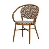 Silla CRACOVIA con brazos exterior metal