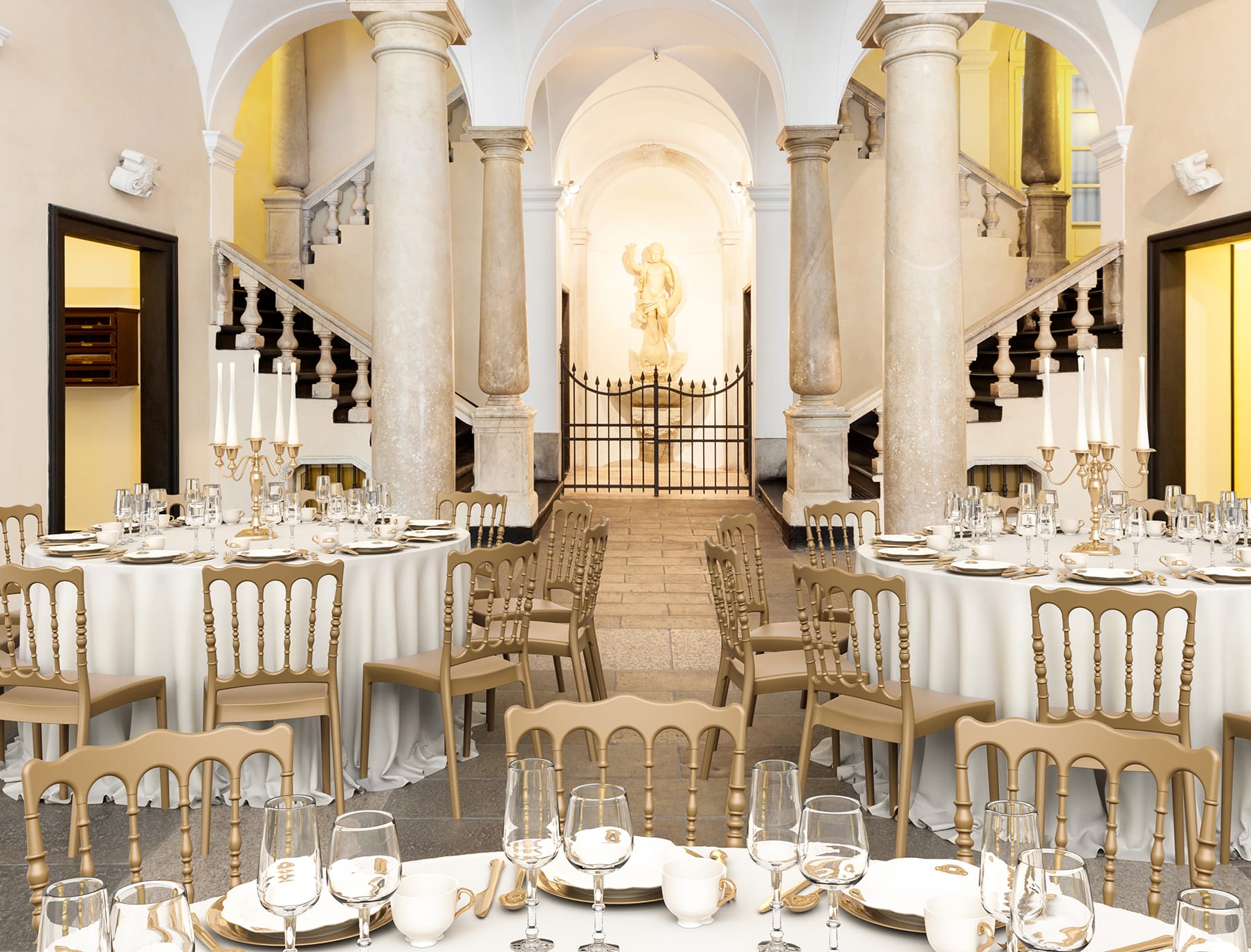 Silla Napoleón para eventos apilable de exterior - Imagen 5