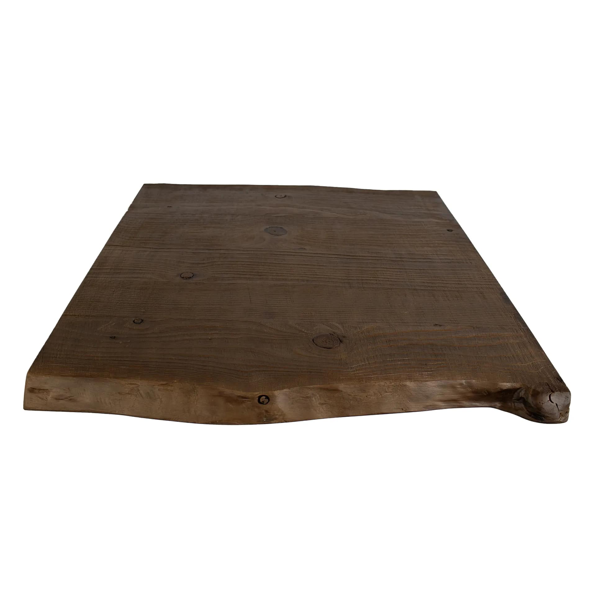 tablero de mesa pino rustico acabado nogal oscuro