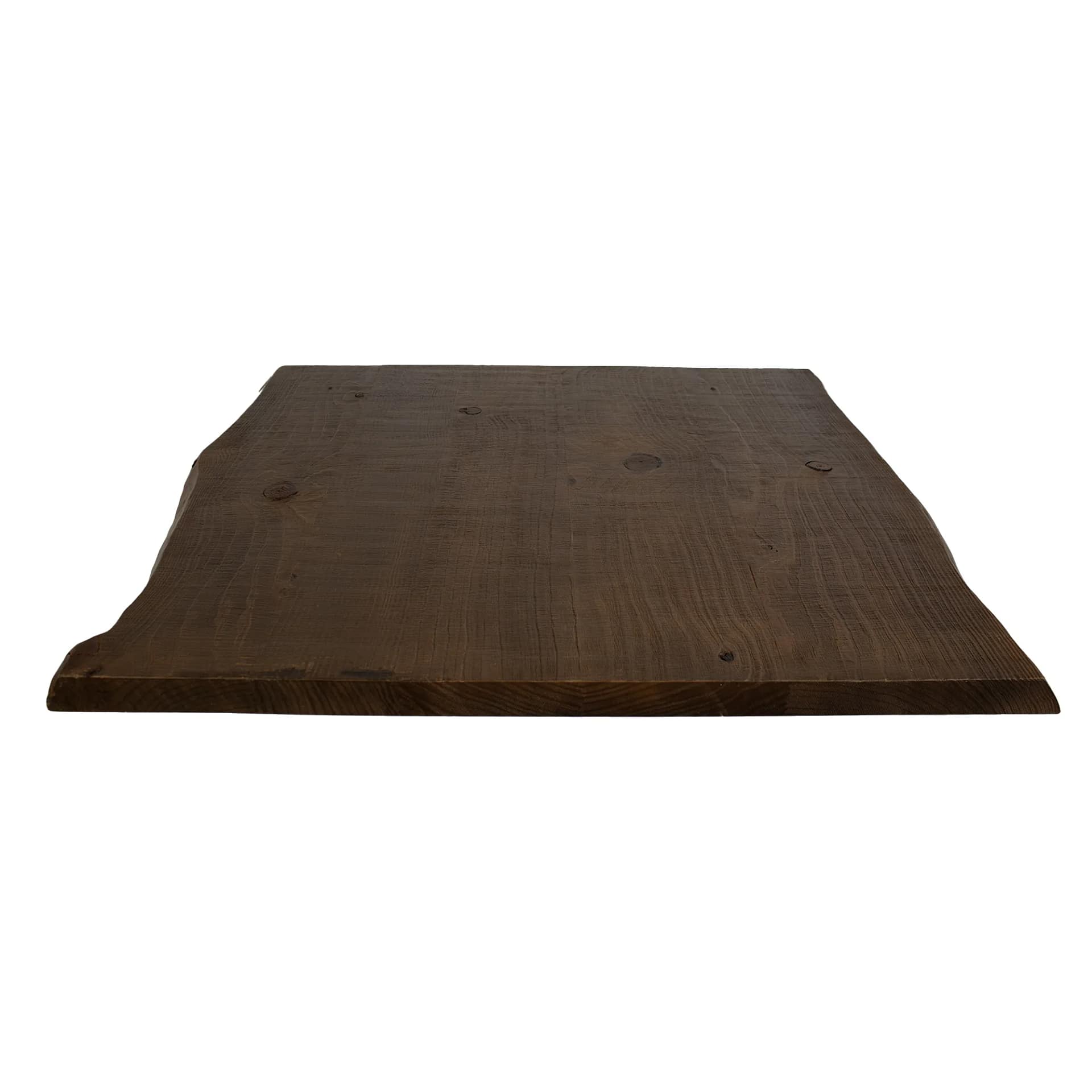 tablero para mesa de pino rustico acabado nogal oscuro