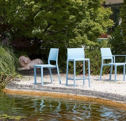 taburete kate apilable materiales plasticos para exterior