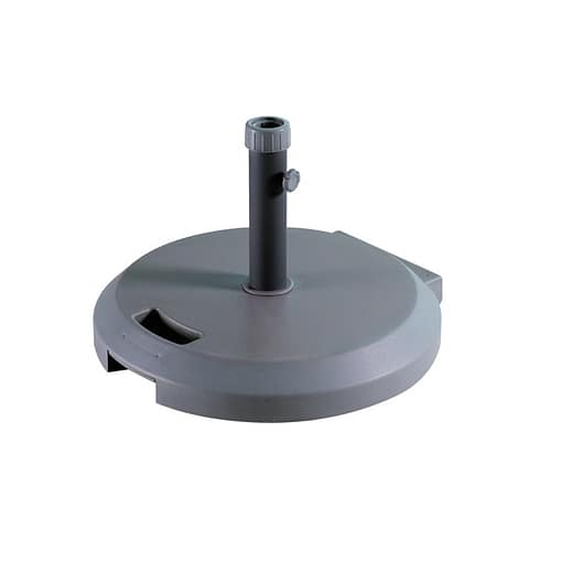 Base de parasol plastificado 40 kg. con ruedas y asa