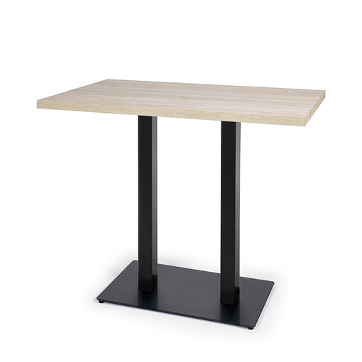 Mesa Baviera alta pie central y encimera de melamina