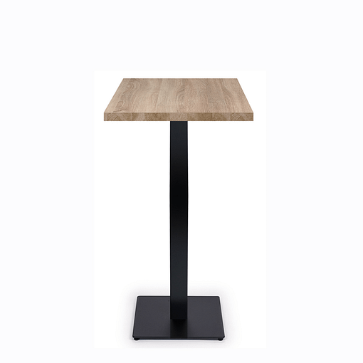 Mesa Baviera alta pie central y encimera de melamina