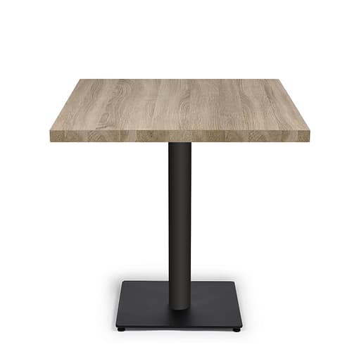 Mesa pie central para interior con tablero de melamina