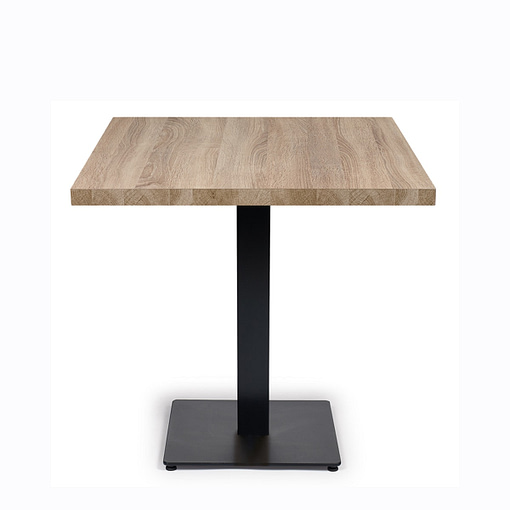 Mesa Baviera pie central y encimera de melamina