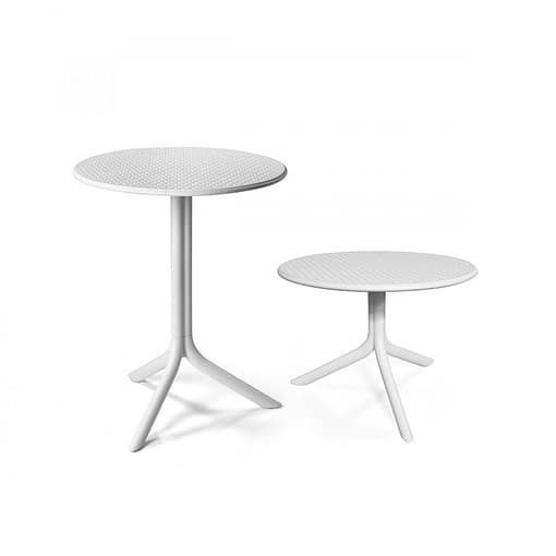 Mesa auxiliar Step Ø60 dos alturas tablero perforado