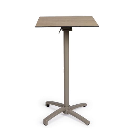 Mesa Noruega alta abatible de aluminio y tablero compacto
