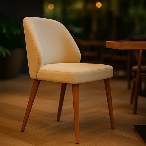 silla alissa madera tapizada personalizada
