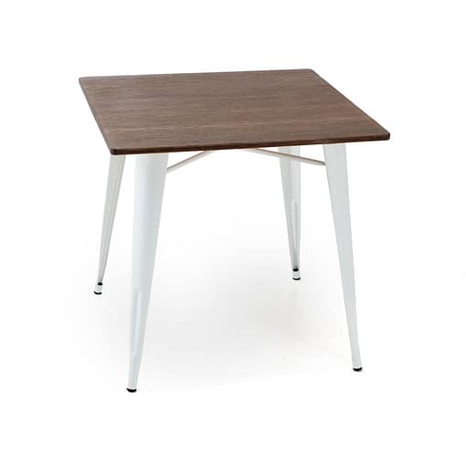 Mesa Antik Old vintage blanca y madera