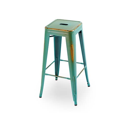 Taburete Vestige vintage apilable para exterior