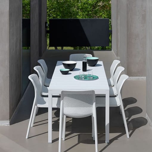 Mesa Rio 140 color blanco extensible