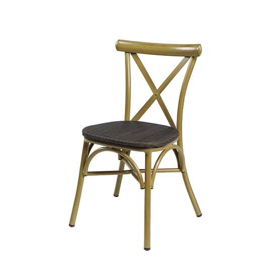 Silla Ático crossback apilable asiento textilene