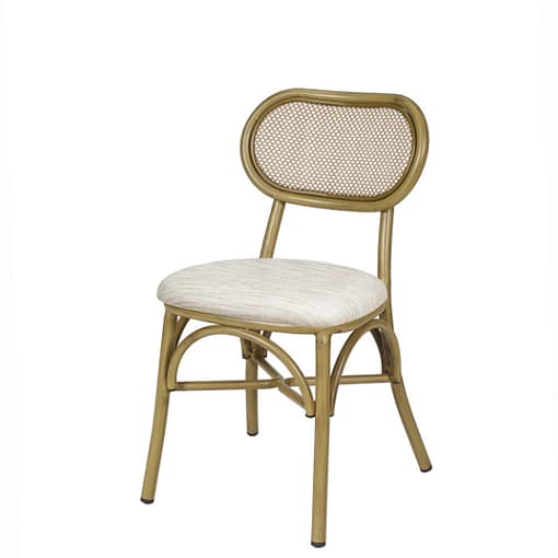 Silla parisina Verdi asiento tapizado