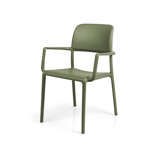 Silla Riva con brazos apilable