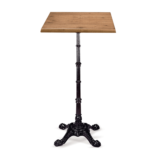Mesa Paris Alta hierro y tablero werzalit 70x70