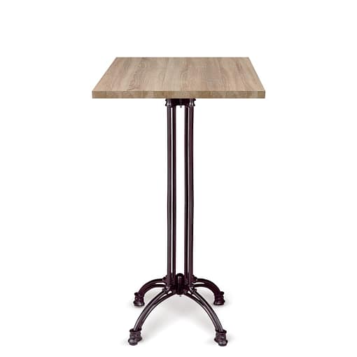 Mesa Marbella Alta hierro y melamina 70x70