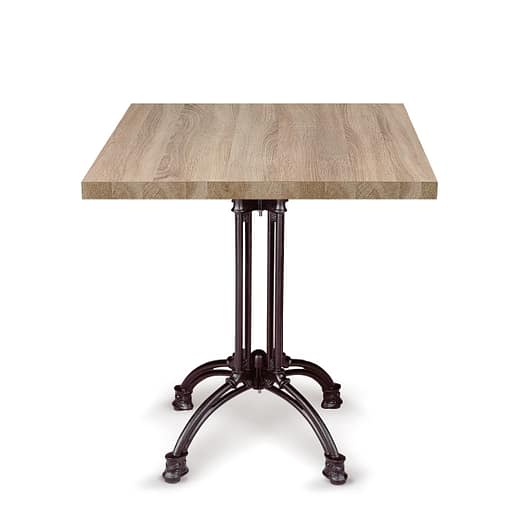 Mesa Marbella hierro y melamina 70x70