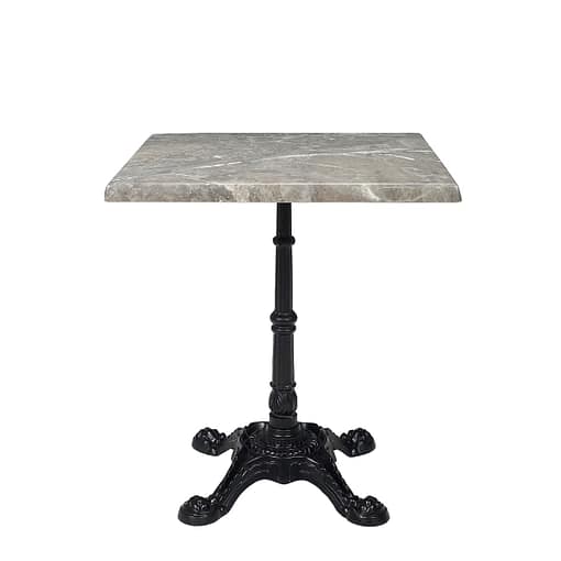 Mesa Paris 4 hierro y tablero werzalit 70x70