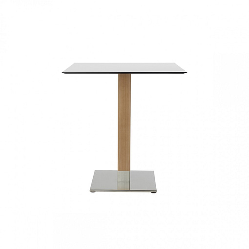 Base de mesa Tiffany Natural madera e inoxidable