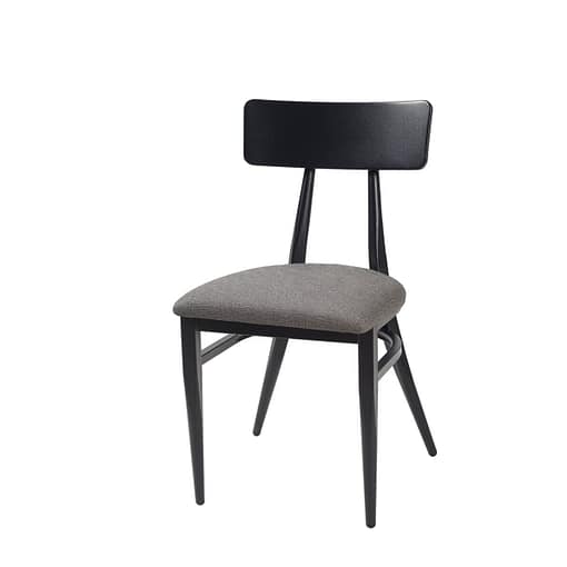 Silla MONTANA respaldo de acero y asiento tapizado