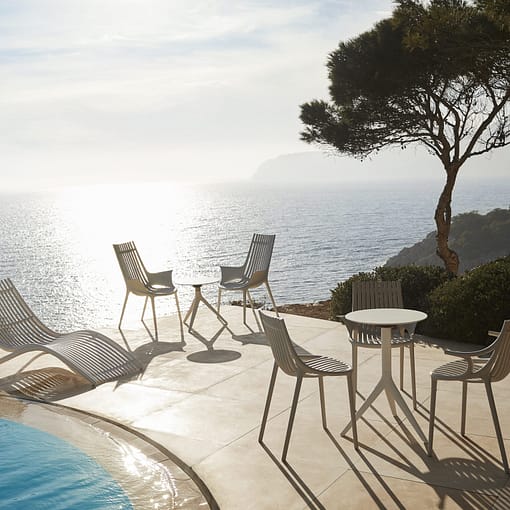 Silla Ibiza sin brazos apilable para exterior